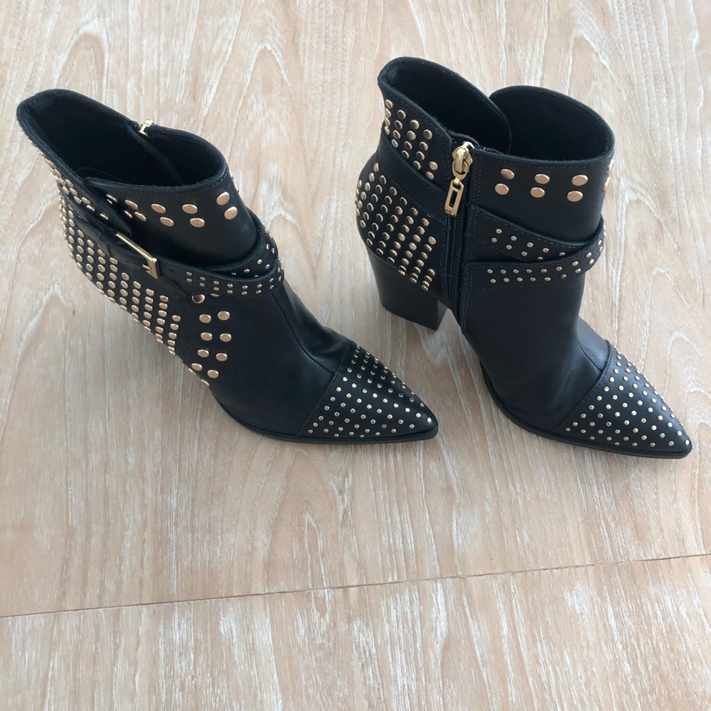 Jorge Bischoff Studded Leather Booties